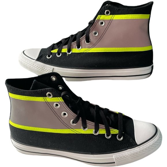 UNISEX SNEAKERS M6.5 W8.5 Converse SHOE Hi-Vis Chuck Taylor All Star Black Lemon main image 5